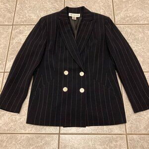Women's navy pinstripe 12P jacket